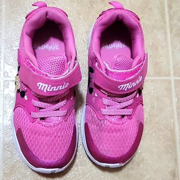 Minne Mouse rubber shoes pink and slip on shoe bundle size 11 - Picture 2 of 7